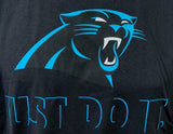 Nike Dri-Fit Men's Carolina Panthers Just Do It NFL Football Black Shirt Size M