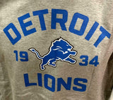 Nike NFL Team Apparel Men's Detroit Lions 1934 Gray Short Sleeve T-Shirt Large