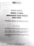 HP 4194A Impedance/Gain-Phase Analyzer Service Manual Including 001, 350, & 375