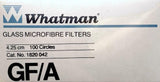 Whatman GF/A 1820-042 Glass Microfibre Filters 4.25 CM 100 Circles