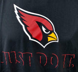 Nike Dri-Fit Men's Arizona Cardinals Just Do It NFL Football Black Shirt Size L