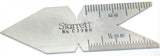 Starrett Satin Chrome Steel Center Gage 60 Deg Range Metric C398M New