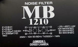 Densei-Lambda MB 1210 Noise Filter 250 Volts @ 10 Amps