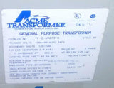 Acme Electric  TF-249873-S  Single Phase General Purpose Transformer 3.0 KVA