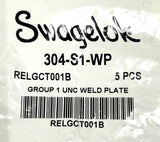 Swagelok 304-S1-WP Fractional Weld Plate (Pack of 5)