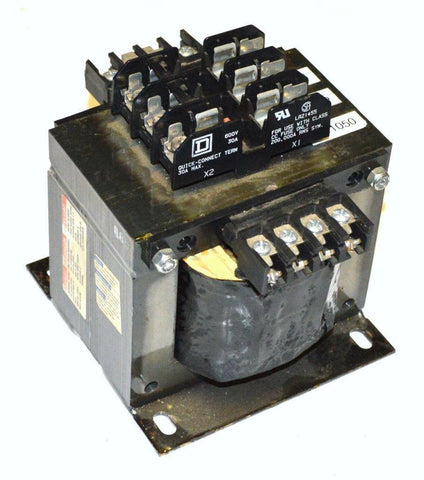 SQUARE D TF1000D1 1 KVA TRANSFORMER CLASS 9070 220/230/240 OR 440/460/480 VAC