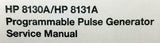 HP 8130A/8131A Programmable Pulse Generator Service Manual