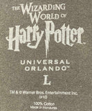 Wizarding World of Harry Potter Men's #1 Seeker Gray Shirt Size Large