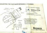 Custanite .0001" Precision Taper Micrometer W/case 4D 602