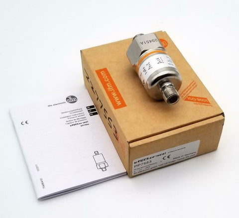 IFM PP7553 Pressure Transmitter W/ Ceramic Measuring Cell 0-25 Bar 9.6-36 VDC