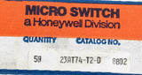 Honeywell Micro Switch 23AT74-T2-D 2 Position Locking Toggle Switch