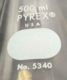 Pyrex 5340 500 ml Glass Filtering Flask w/ Side Arm