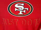 Nike Dri-Fit Men's San Francisco 49ers Just Do It Red Short Sleeve Shirt Size L