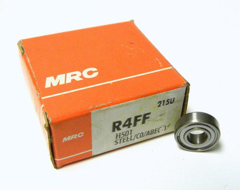 NEW MRC R4FF DOUBLE SHIELDED BALL BEARING 1/4" X 5/8" X 13/64"