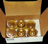 New Box of 6 Parker  FNZ-B  Brass Compression Plugs Made in USA