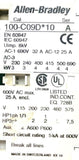 Allen-Bradley 100-C09D*10 Series A IEC Contactor 3PH 24VDC Coil 25A 600VAC