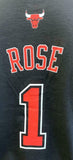 Adidas Men's Derrick Rose Chicago Bulls #1 Black Shirt Size Youth Large 14/16