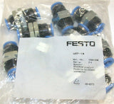 Lot of 10 Festo QSS-10 Push-in bulkhead connectors 153160 New - 2 available