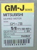 New Mitsubishi  GM-JB  3-Phase AC Gearmotor  200-220 VAC 50/60 Hz