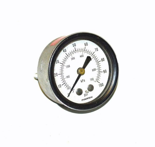 MARSH 0-100 PSI 0-700 KPA PRESSURE GAUGE 1/4