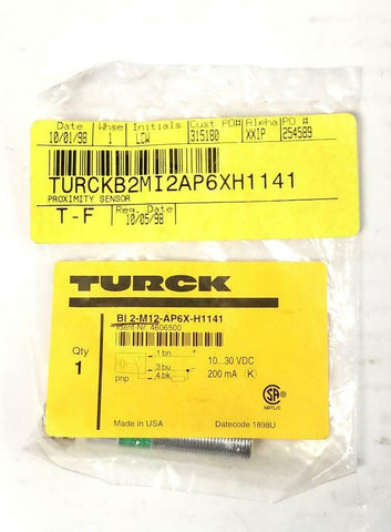 New Turck BI2-M12-AP6X-H1141 Proximity Sensor