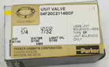 Parker 04F20C2114BDF Direct Acting Valve 7/32" (4 Available)