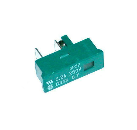 Daito GP32 Green Cartridge Fuse 3.2 Amp 250 VAC  2-PIN