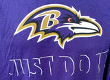 Nike Dri-Fit Men's Baltimore Ravens Just Do It NFL Football Purple Shirt Size L