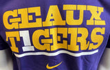 Nike Men's LSU Geaux Tigers Purple Short Sleeve Shirt