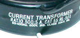 Pioneer Instrumentation  55 RL-501  Current Transformer 600 VAC  Ratio 500: 5