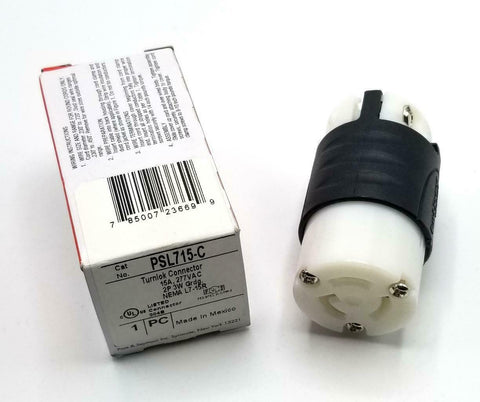 Pass & Seymour PSL715-C Turnlok Connector 15A 2P 3W 277VAC (2 Available)