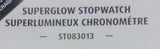 Marathon ST083013 Anadex Superglow Stopwatch Displays Minutes Seconds 1/100 Sec