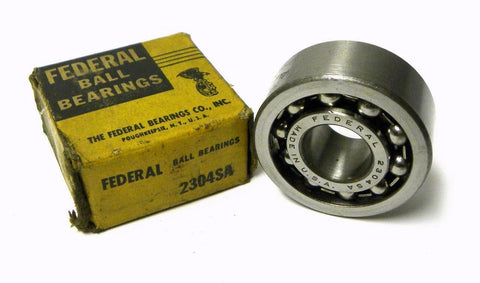 NEW IN BOX FEDERAL 2304SA SINGLE ROW BALL BEARING 20 MM X 52 MM X 21 MM