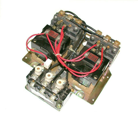 ALLEN BRADLEY REVERSING CONTACTOR ASSEMBLY 110/120 VAC MODEL 705X-B0D