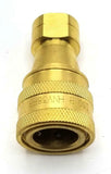 ISO BHNV38FB Brass Quick Disconnect Coupling