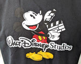 Disney Men's Mickey Mouse Walt Disney Studios Black Short Sleeve Shirt Size M