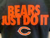 Nike Men's Chicago Bears Just Do It NFL Football Black Shirt Size Large