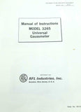 RFL Industries Model 1900 DC Instrument Calibration Standard Instruction Manual