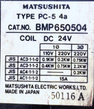 Matsushita BMP650504 Type PC-5 Contactor 24VDC Coil 220V 4A