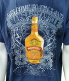 Gildan Men's Jimmy Buffett Welcome To Finland Tequila Gold Navy Shirt Size Large