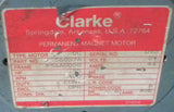 Clarke  56037A  Permanent Magnet DC Motor 24 VDC 3/4 HP