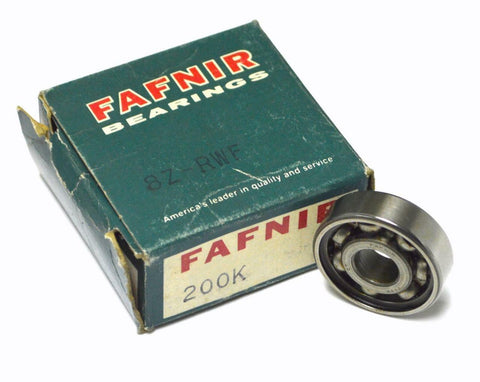 NEW FAFNIR 200K SINGLE ROW BALL BEARING 10 MM X 30 MM X 9 MM (2 AVAILABLE)