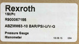 Rexroth R900067155 Pressure Gauge 0-140 PSI 0-10 Bar (7 Available)