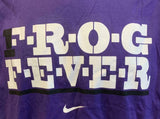 Nike Men's NCAA TCU Horned Frogs Graphic Frog Fever Purple Shirt Size X-Large