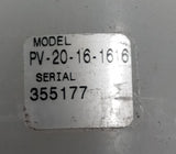 Parker PV-20-16-1616 Air Operated Slurry Valve 1"