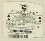 New Control Techniques  DIN 1012F  Dinverter Single Phase RFI Input Filter