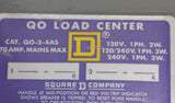 Square D QO-2-4AS Load Center 70A Mains 120/240V 1 PH 3W W/ (2) QO120GF Breaker