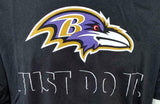 Nike Dri-Fit Men's Baltimore Ravens Just Do It NFL Football Black Shirt Size L