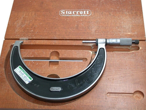 Starrett 5 to 6" .0001" Micrometer W/ Case & Master T226XRL-6 Calibrated