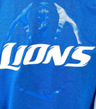 Nike NFL Team Apparel Men's Dri-Fit Detroit Lions Football Blue Shirt Size M